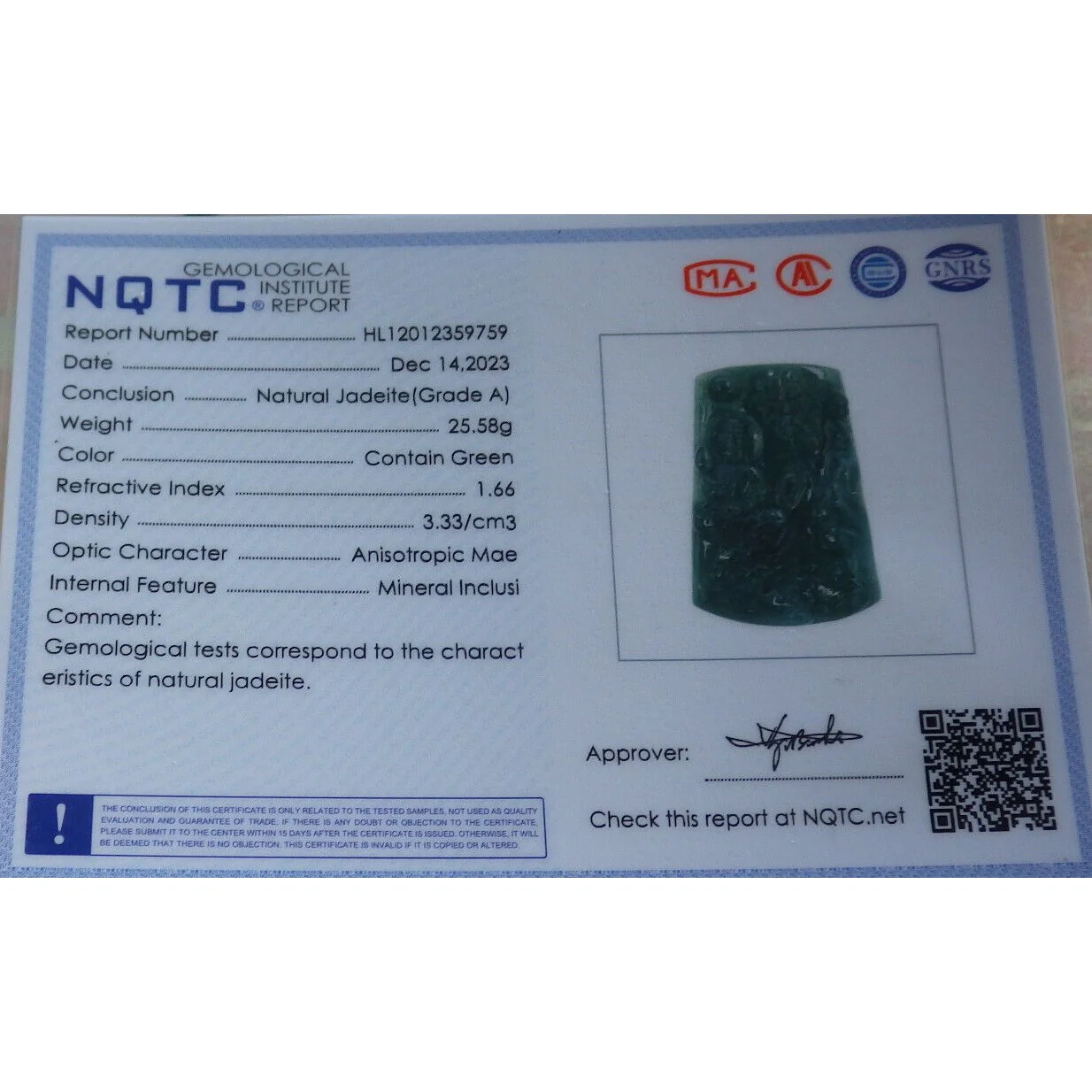 Certified Green Burma Natural A Jade Jadeite Pendant Guanyin Kwan Yin Necklace - Image 8