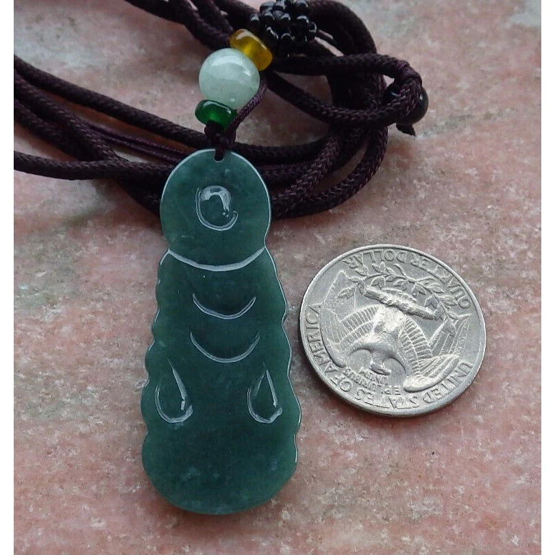 Certified Green Burma Natural A Jade Jadeite Pendant Guanyin Kwan Yin - Image 8