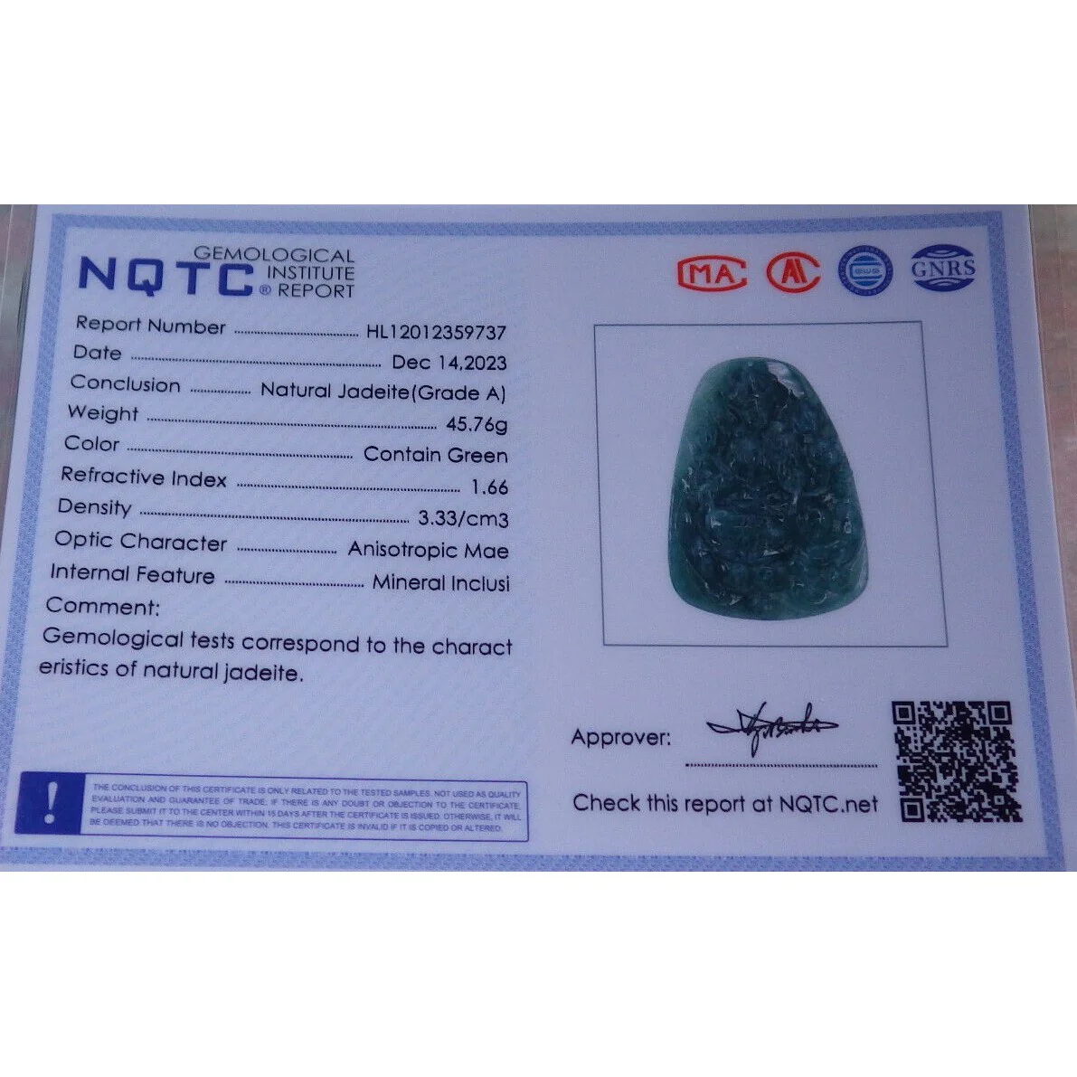 Certified Green Burma Natural A Jade Jadeite Pendant Guanyin Lotus Necklace - Image 7