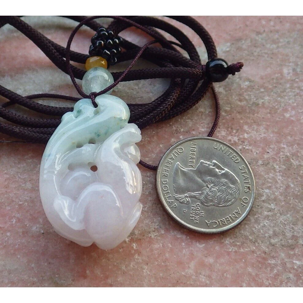 Certified Green Burma Natural A Jade Jadeite Pendant Monkey Yuan Bao - Image 5