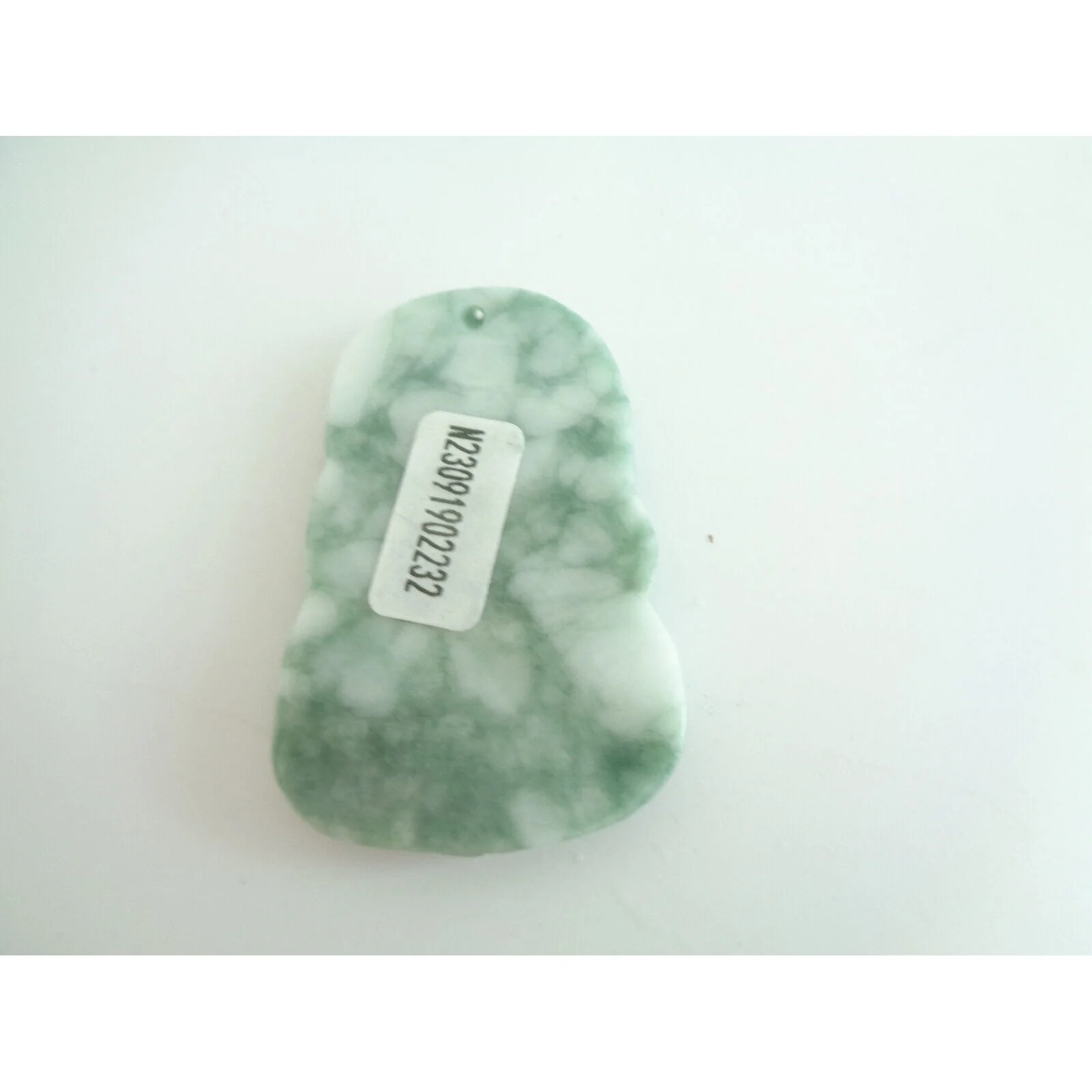 Certified Green Burma Natural Type A Jade Jadeite Carved Peacock Ruyi Pendant - Image 2