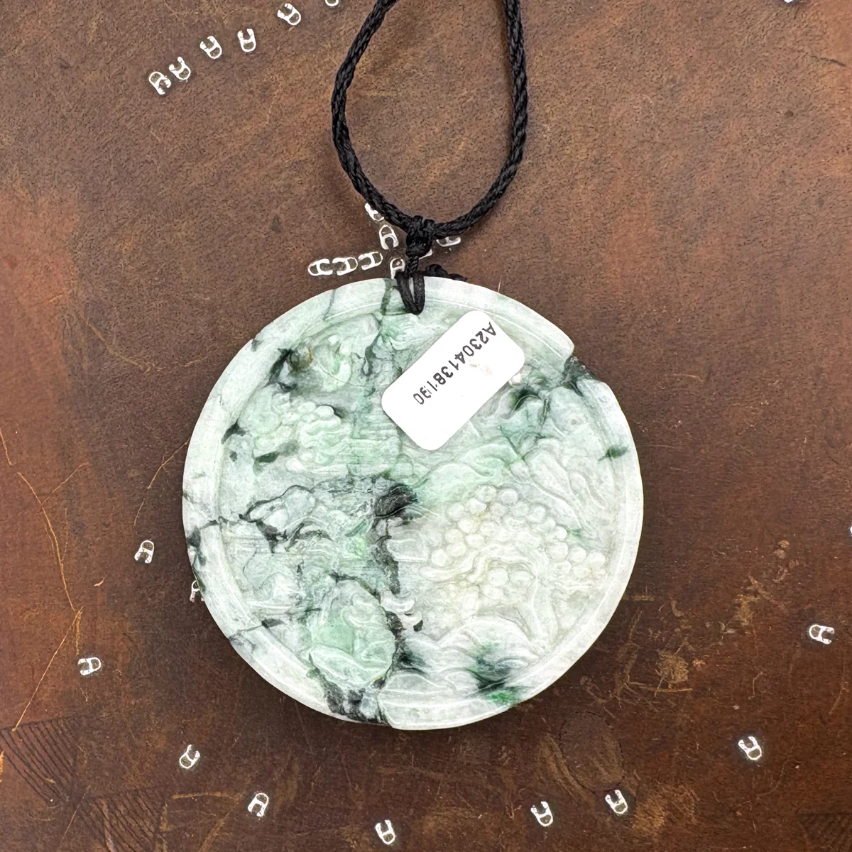 Certified Green Lavender Natural A Jade Jadeite Pendant Landscape Painting Necklace - Image 12