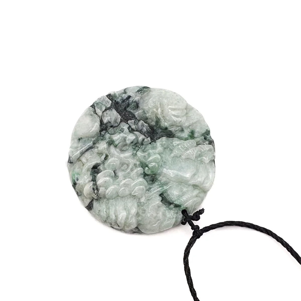 Certified Green Lavender Natural A Jade Jadeite Pendant Landscape Painting Necklace - Image 8