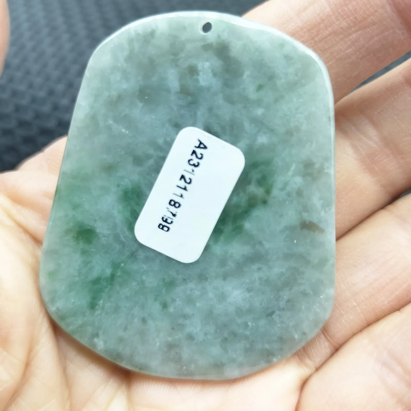 Certified Green Lavender Natural Type A Jade Jadeite Carved Ship Bird Pendant Necklace - Image 6