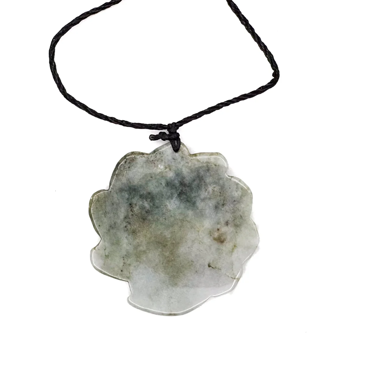 Certified Green Lavender Natural Type A Jadeite Nine-Tailed Fox Pendant - Image 11