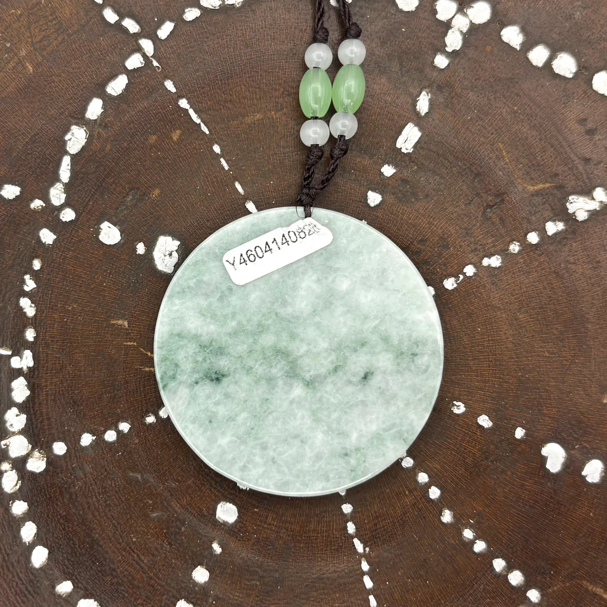 Certified Green Natural A Jade Jadeite Carved Dragon Kwan Yin Pendant - Image 12