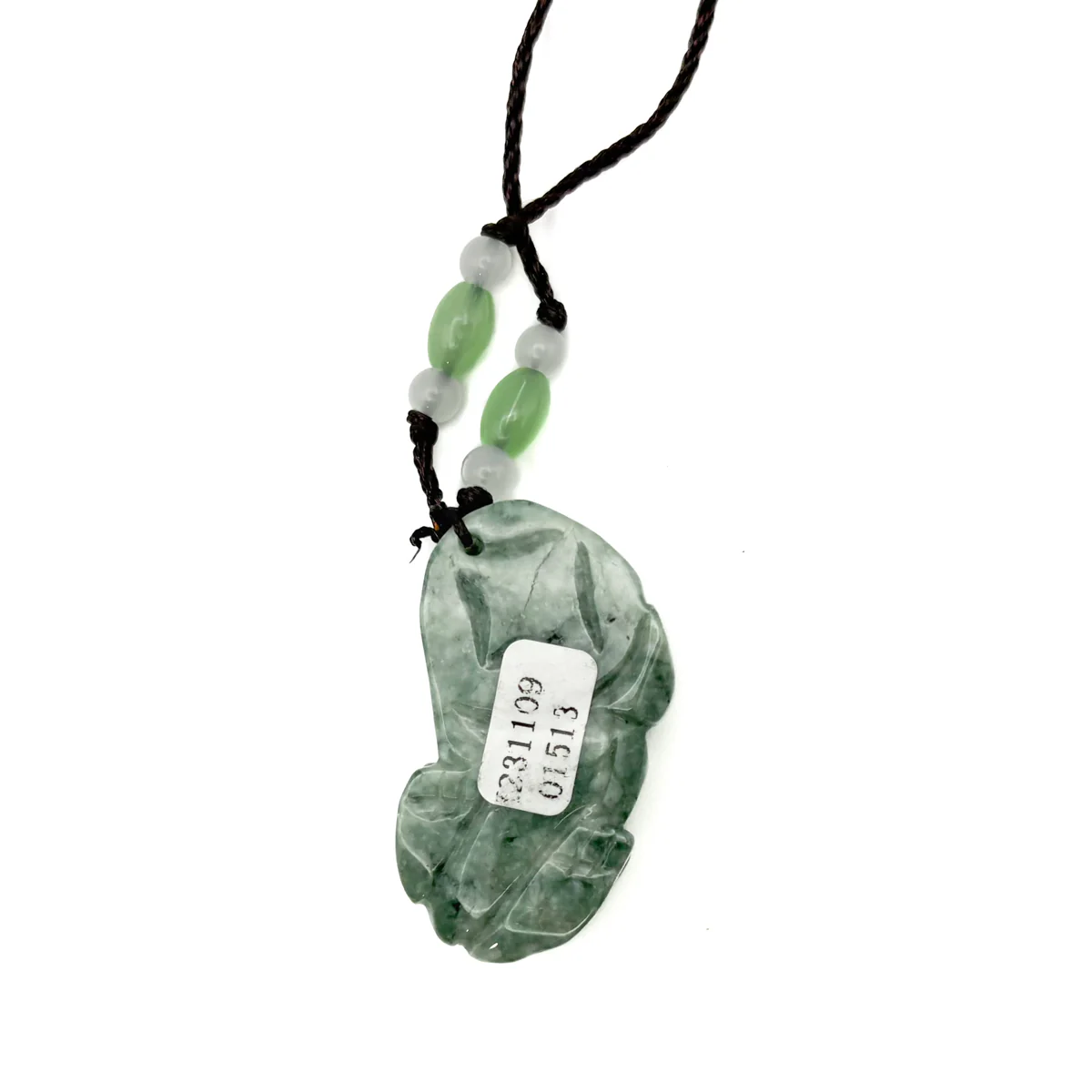 Certified Green Natural A Jade Jadeite Carved Dragon Pi Xiu Ruyi Pendant - Image 10