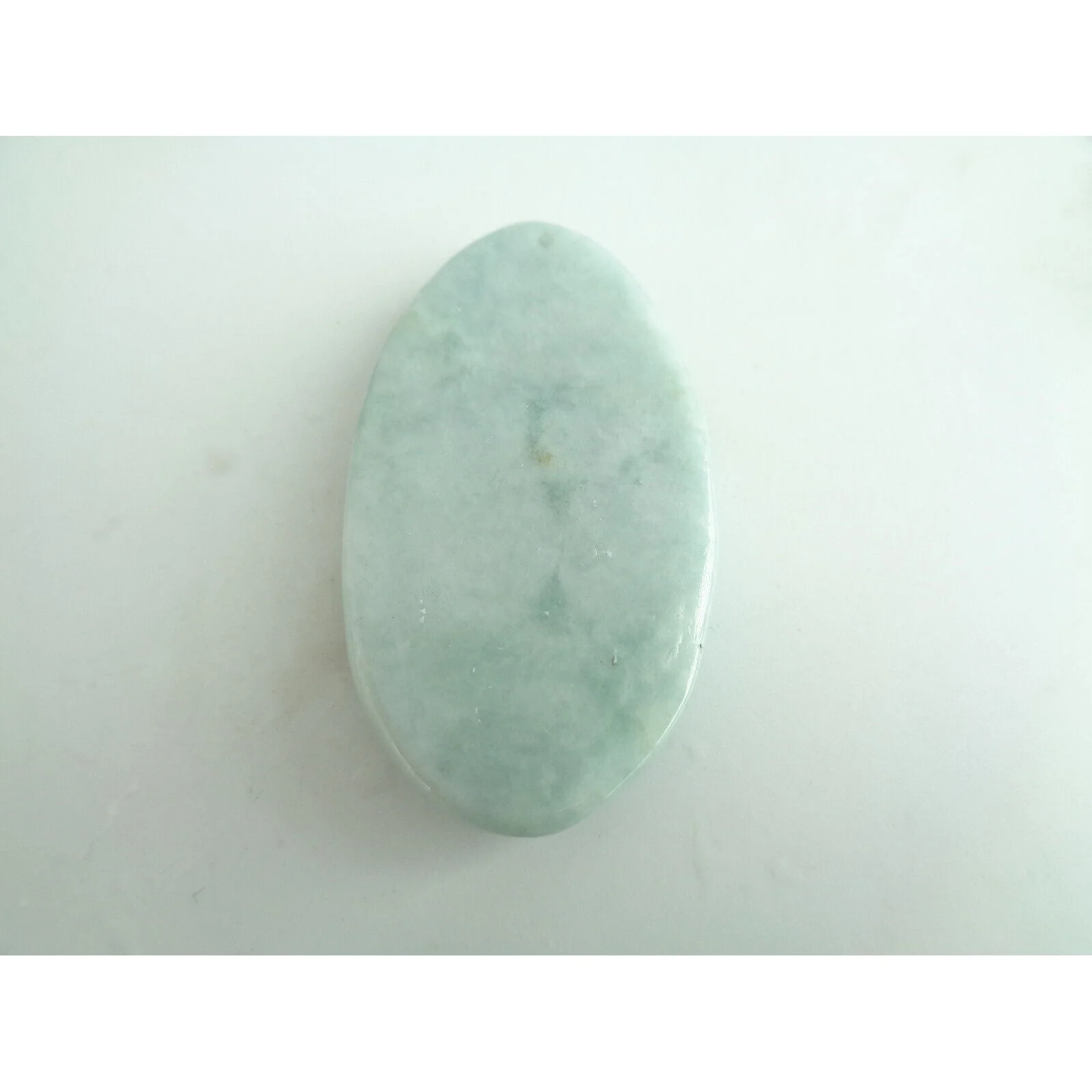 Certified Green Natural A Jade Jadeite Carved Hand Held Lotus Pendant Necklace - Image 2