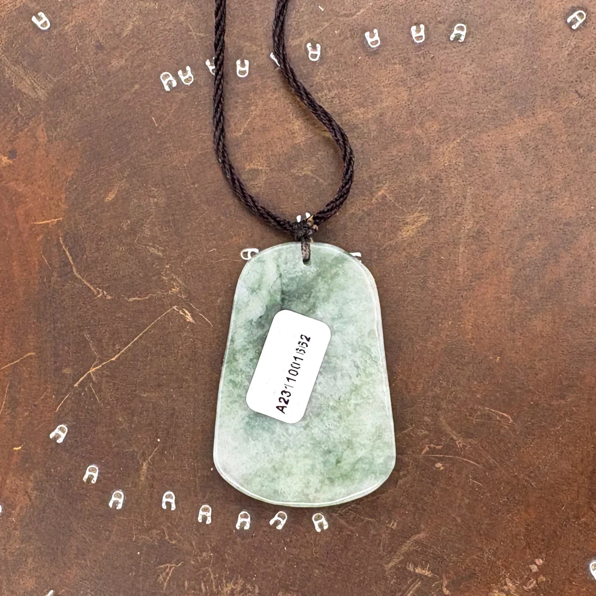 Certified Green Natural A Jade Jadeite Carved Pendant Landscape Painting Necklace - Image 12