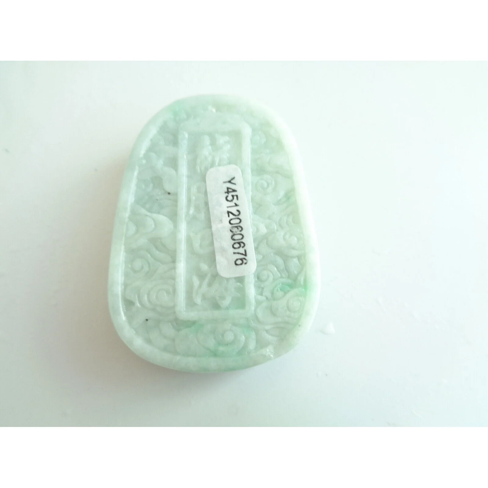 Certified Green Natural A Jade Jadeite Pendant Dragon Ruyi - Image 2