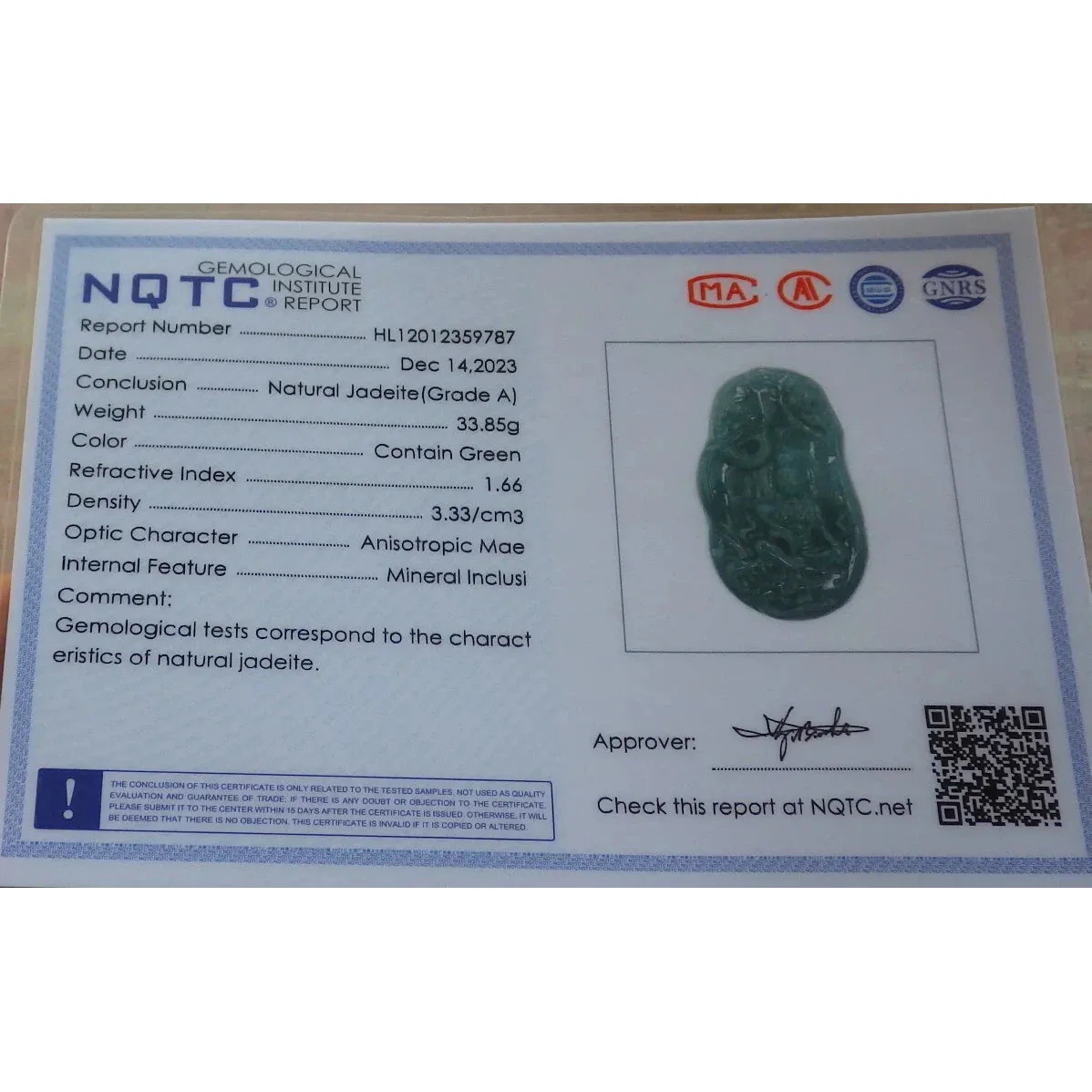 Certified Green Natural A Jade Jadeite Pendant Guanyin Kwan Yin Elephant - Image 8