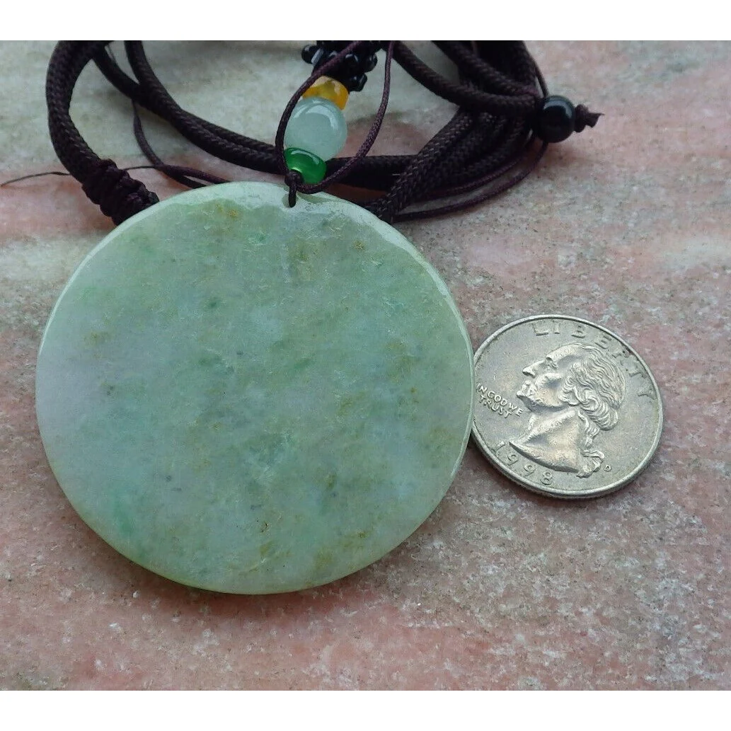 Certified Green Natural Burma A Jade Jadeite Pendant Dragon Phoenix Necklace - Image 6