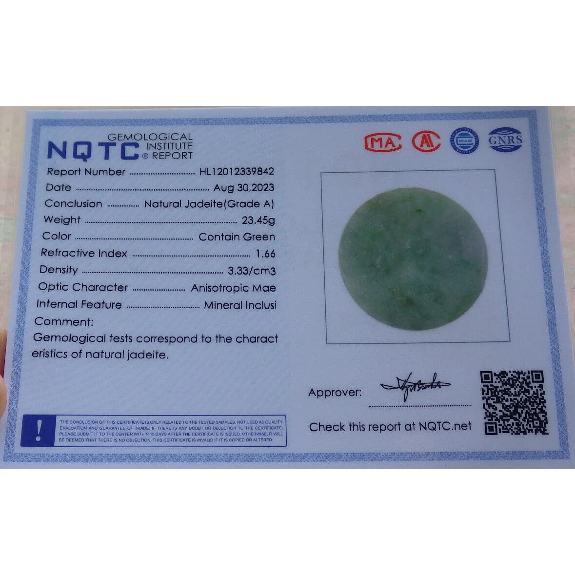 Certified Green Natural Burma A Jade Jadeite Pendant Dragon Phoenix Necklace - Image 7