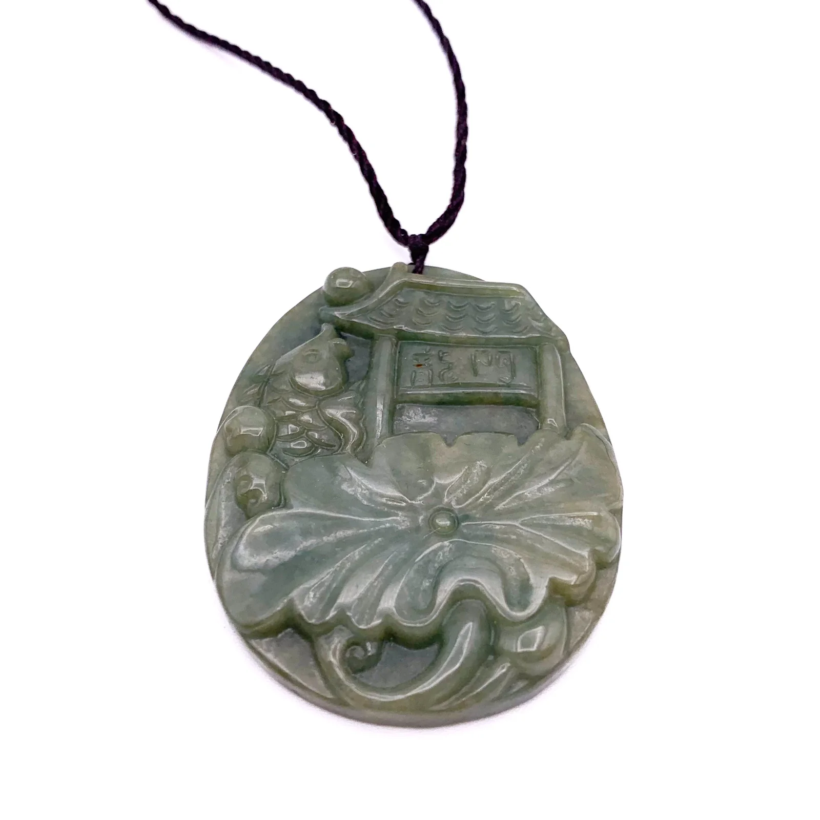 Certified Green Natural Type A Jade Jadeite Carp Fish Jump The Dragon Gate Pendant Necklace - Image 9