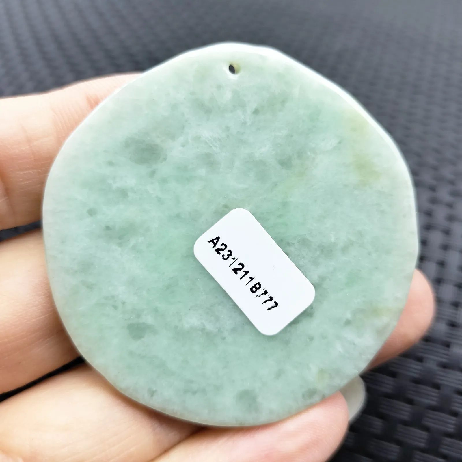 Certified Green Natural Jade Jadeite Carved Double Fish Happiness in Marriage Pendant - Image 10