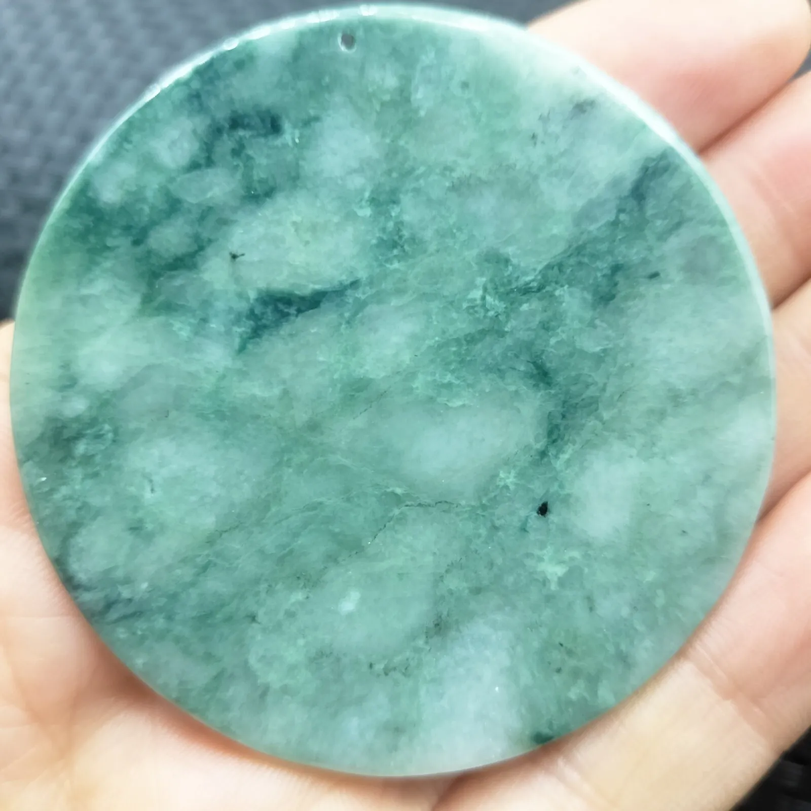 Certified Green Natural Type A Jade Jadeite Carved Dragon Bead Pendant - Image 6