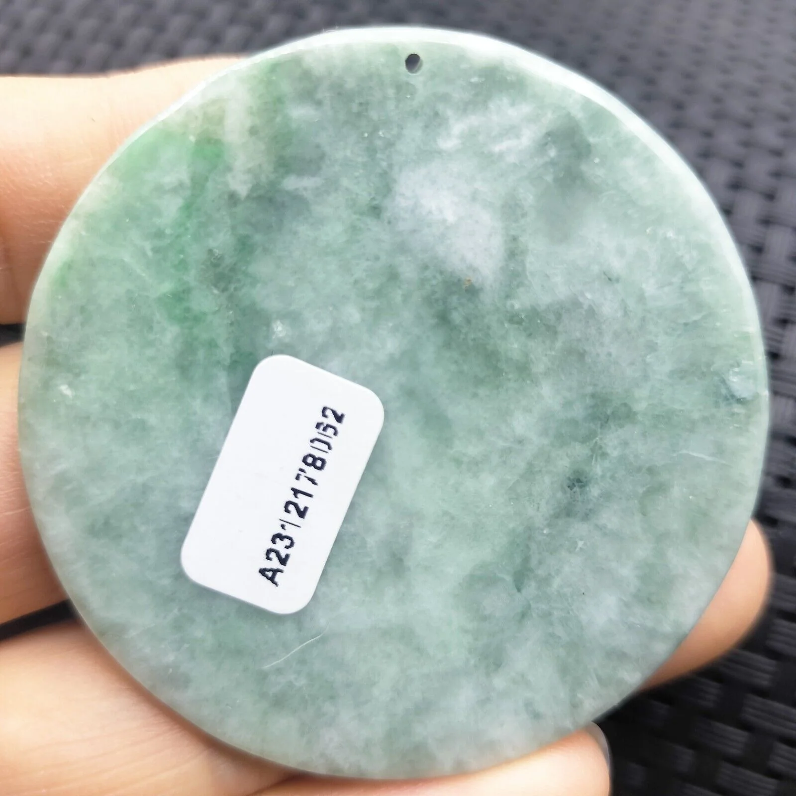 Certified Green Natural Type A Jade Jadeite Carved Dragon Phoenix Pendant - Image 4