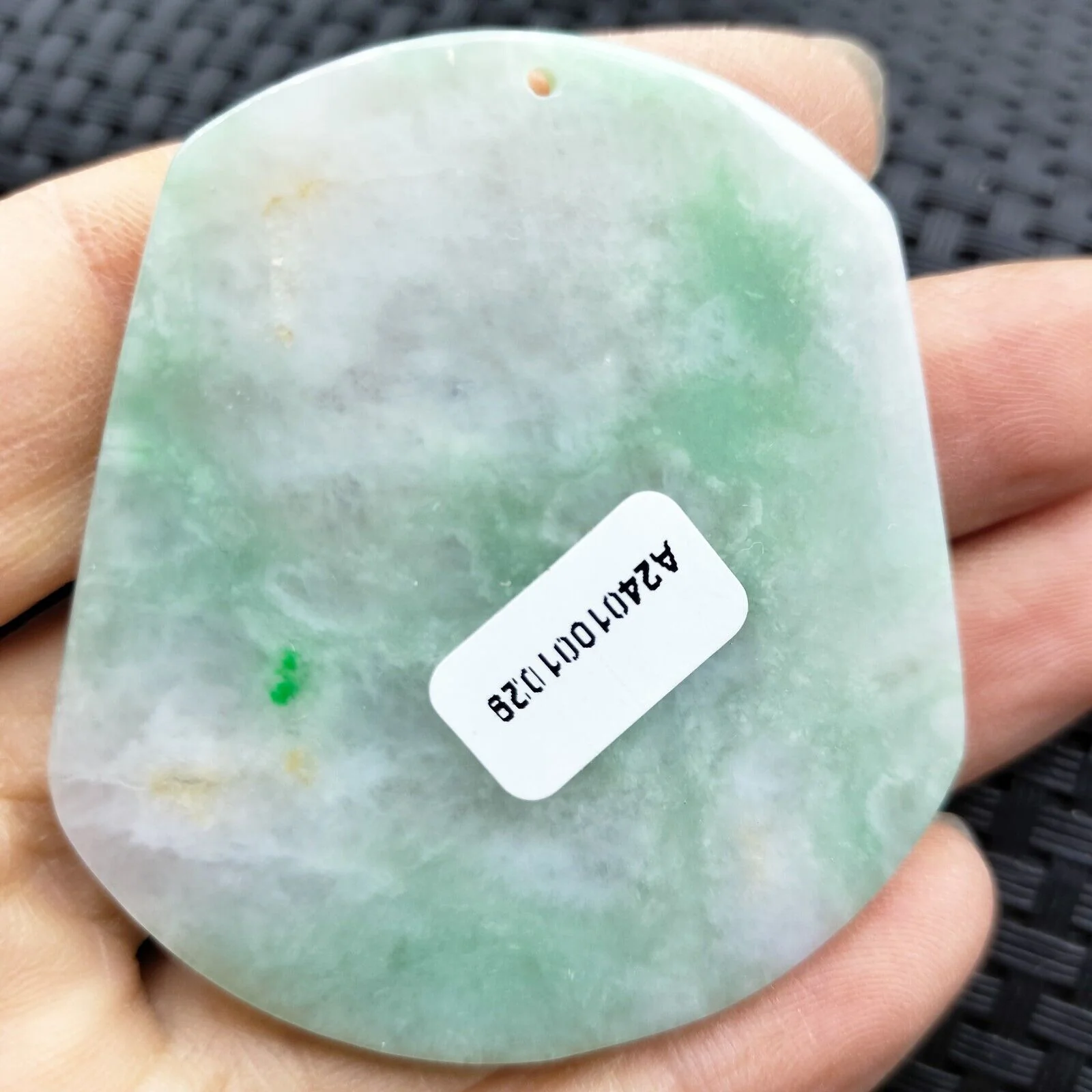 Certified Green Natural Type A Jade Jadeite Carved Kylin Dragon Head Pendant - Image 4