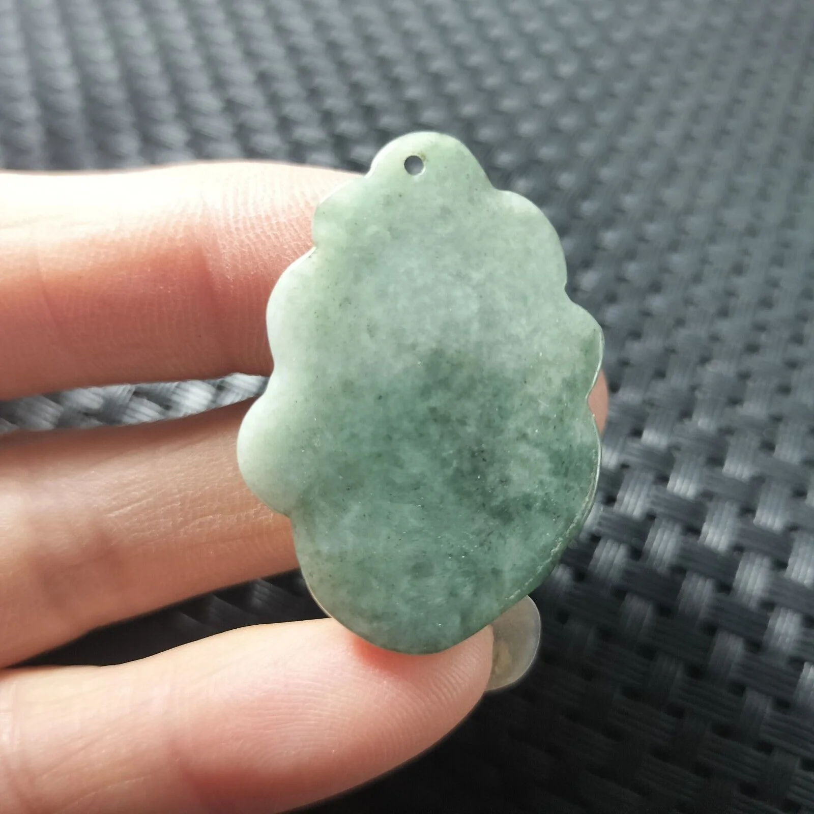 Certified Green Natural Type A Jade Jadeite Carved Nine-Tailed Fox Pendant Necklace - Image 6