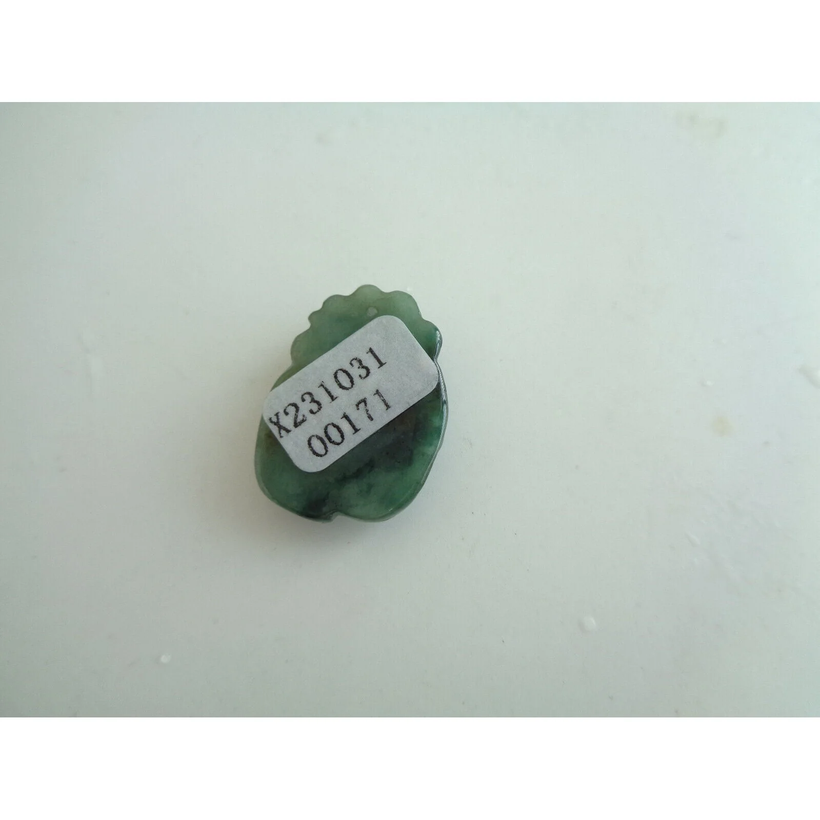 Certified Green Natural Type A Jade Jadeite Nine-Tailed Fox Pendant - Image 2