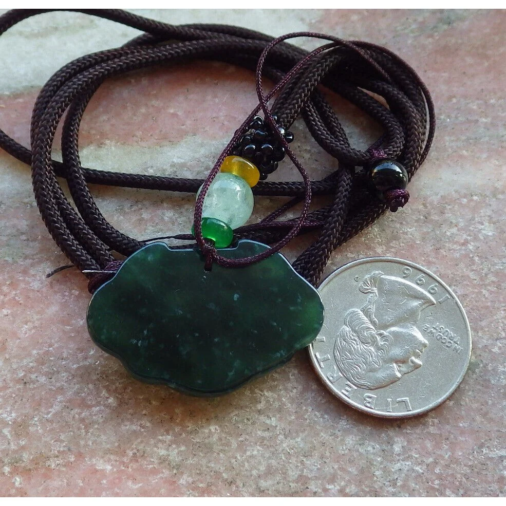 Certified Icy Blue Water Burma 100% A Jade Jadeite Pendant Lock Ruyi Necklace - Image 7