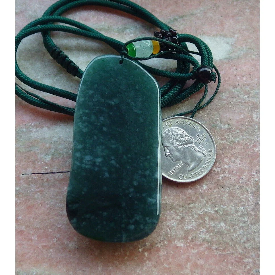 Certified Icy Green 100% Burma Natural A Jade Jadeite Pendant Dragon Necklace - Image 6