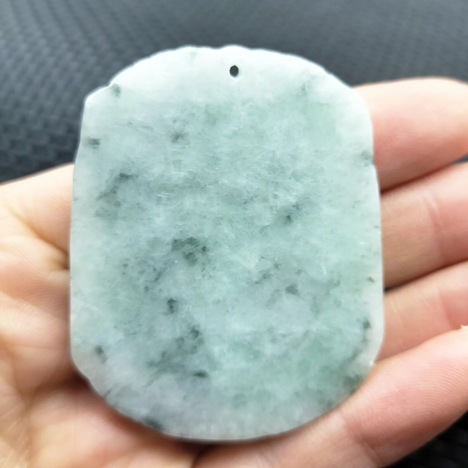 Certified Lavender Green Natural A Jadeite Carved Gain Quick Success Pendant - Image 11