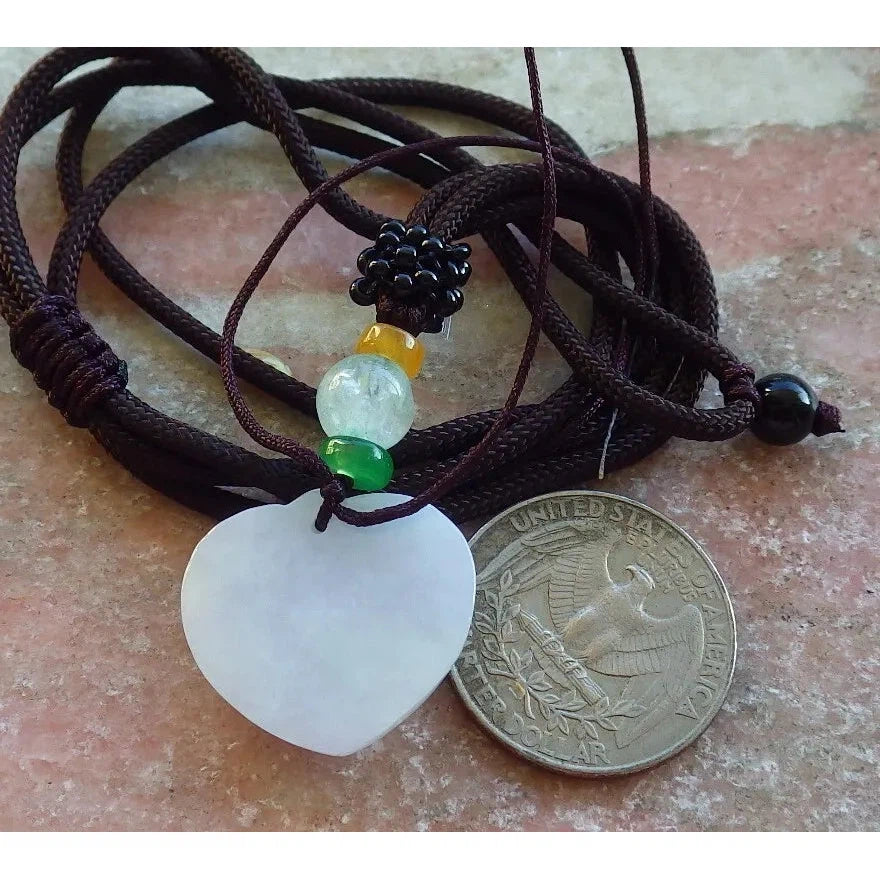 Certified Lavender Natural A Jade Jadeite Pendant Buddha God Heart - Image 7