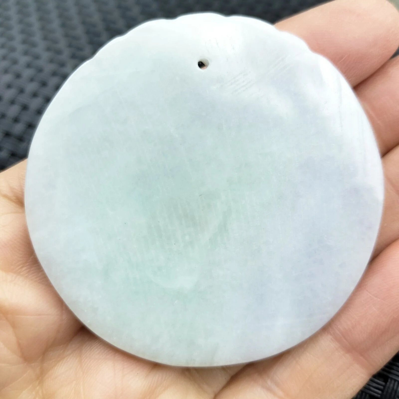 Certified Lavender Natural A Jadeite Carved Retro Style Dragon Pi Xiu Pendant - Image 3