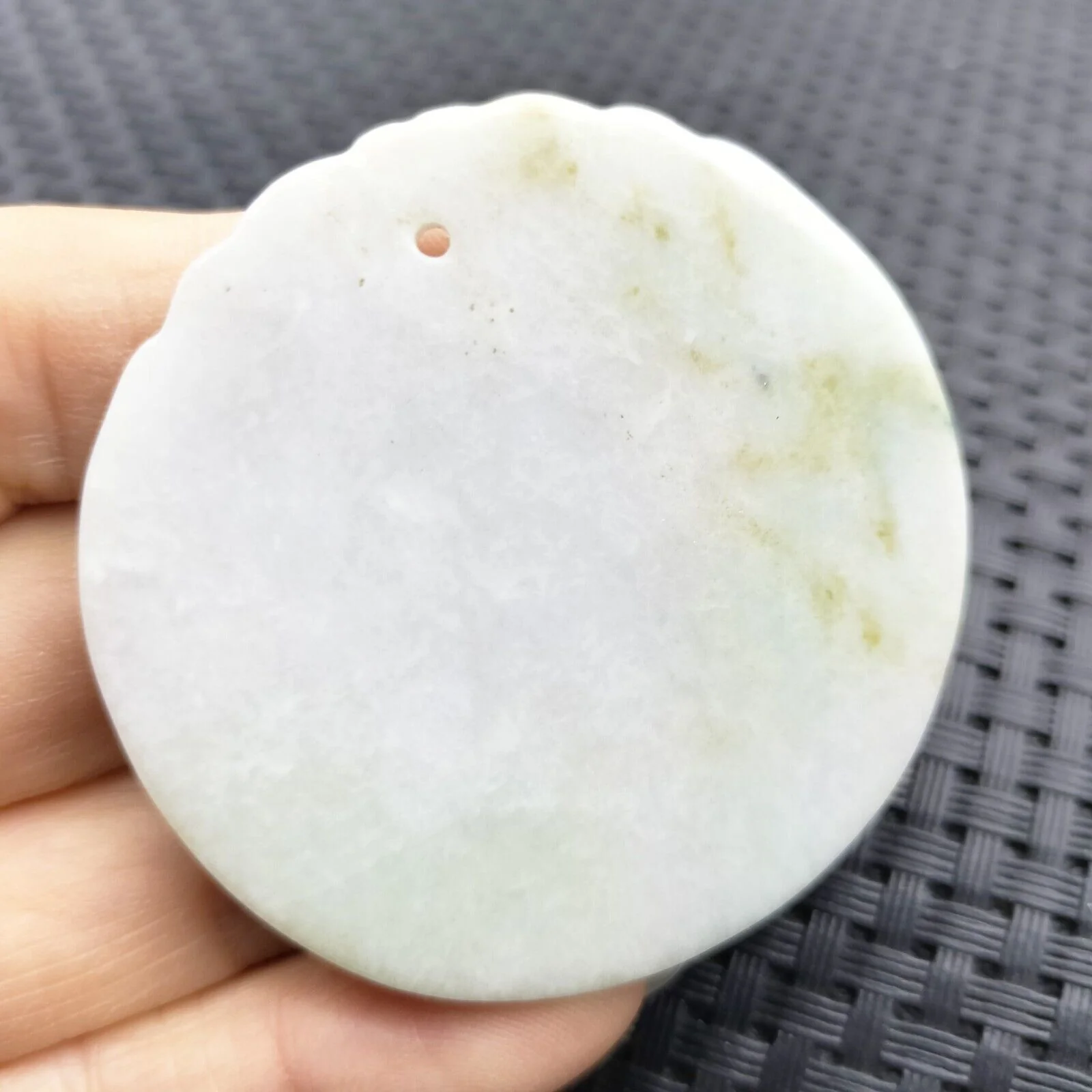 Certified Lavender Natural A Jadeite Carved Retro Style Dragon Pi Xiu Pendant - Image 4