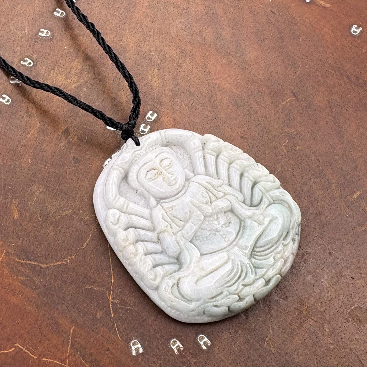 Certified Lavender Natural A Jadeite Pendant Thousand-Hand Guanyin Kwan Yin - Image 3