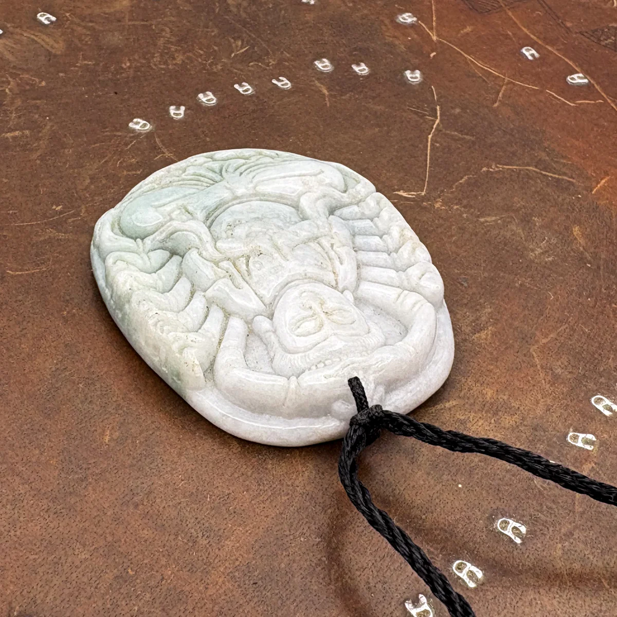 Certified Lavender Natural A Jadeite Pendant Thousand-Hand Guanyin Kwan Yin - Image 9