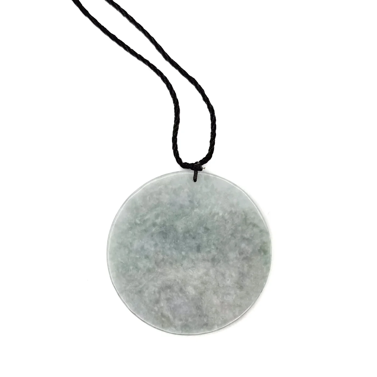 Certified Lavender Natural Type A Jade Jadeite Carved Gourd Leaf Pendant - Image 9