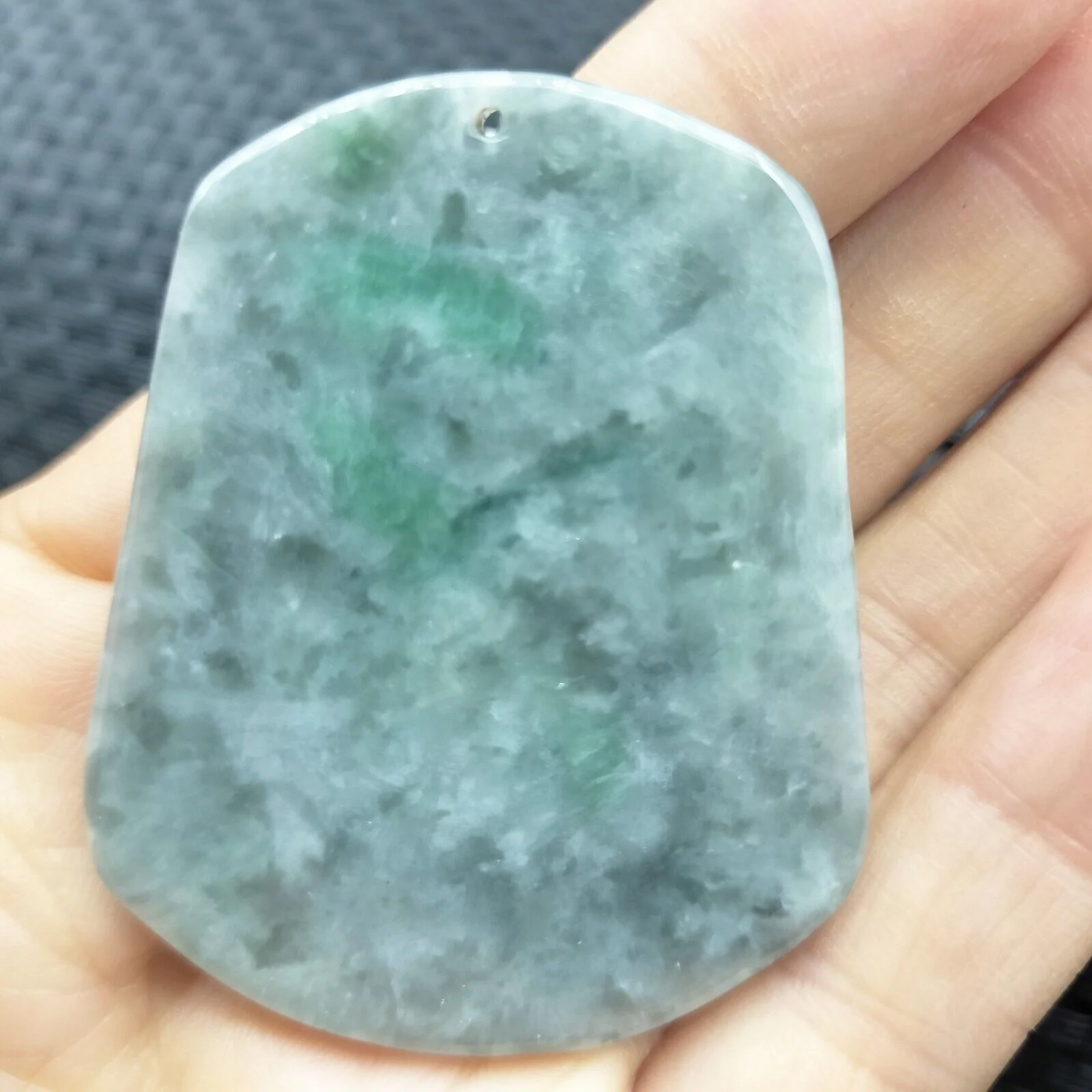 Certified Lavender Natural Type A Jade Jadeite Carved Ship Bird Pendant - Image 5