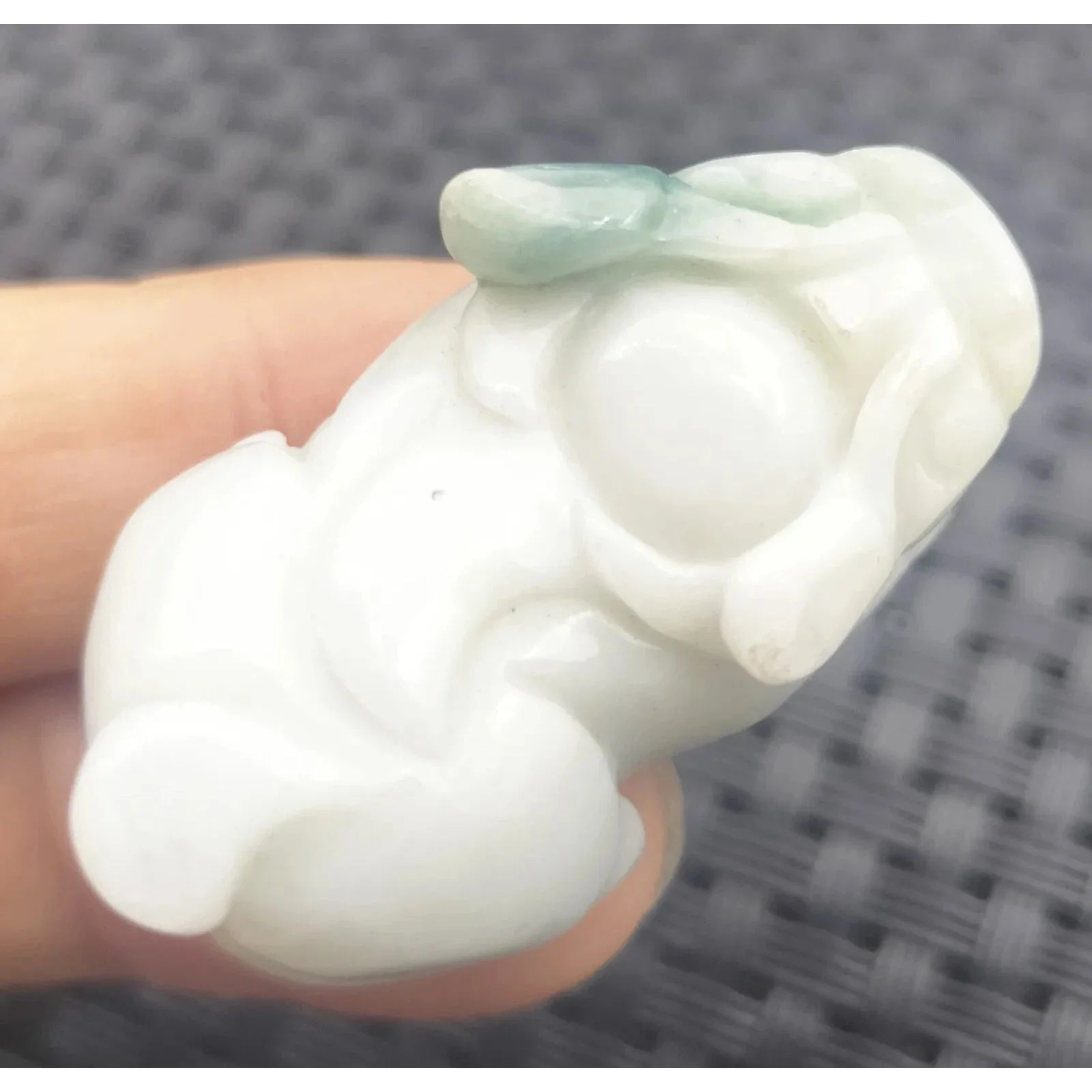 Certified Lavender Natural Type A Jadeite Carved Dragon Pi Xiu Coin Pendant - Image 8