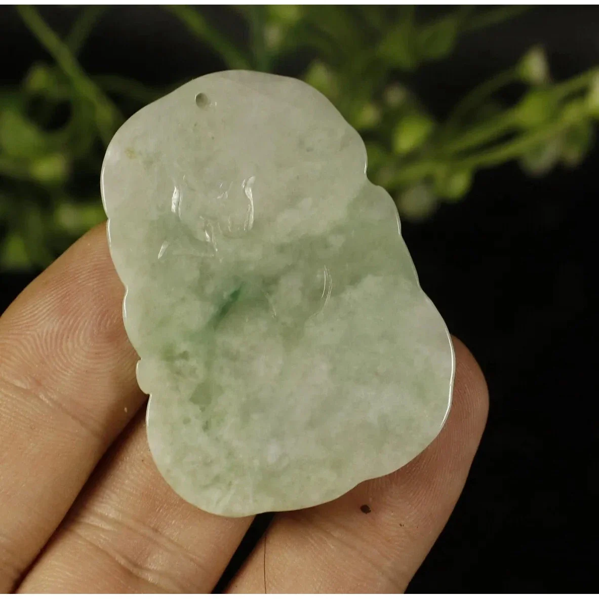 Certified Light Green 100% Natural A Jade Jadeite Pendant Dragon - Image 6