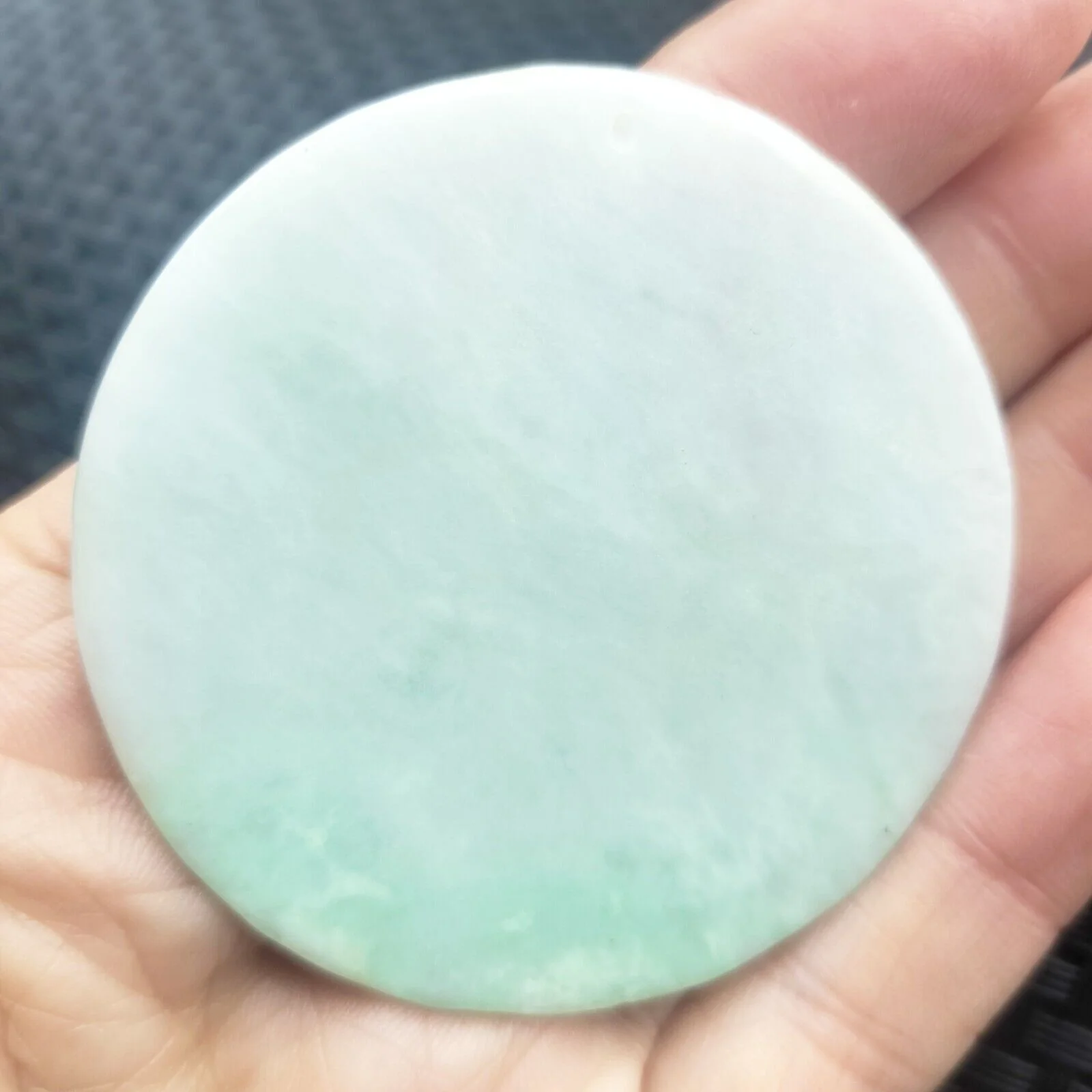 Certified Light Green Natural A Jade Jadeite Carved Guanyin Kwan Yin God Pendant - Image 6