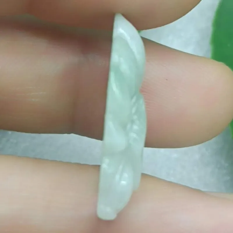 Certified Light Green Natural A Jade Jadeite China Style Pendant Fox - Image 4