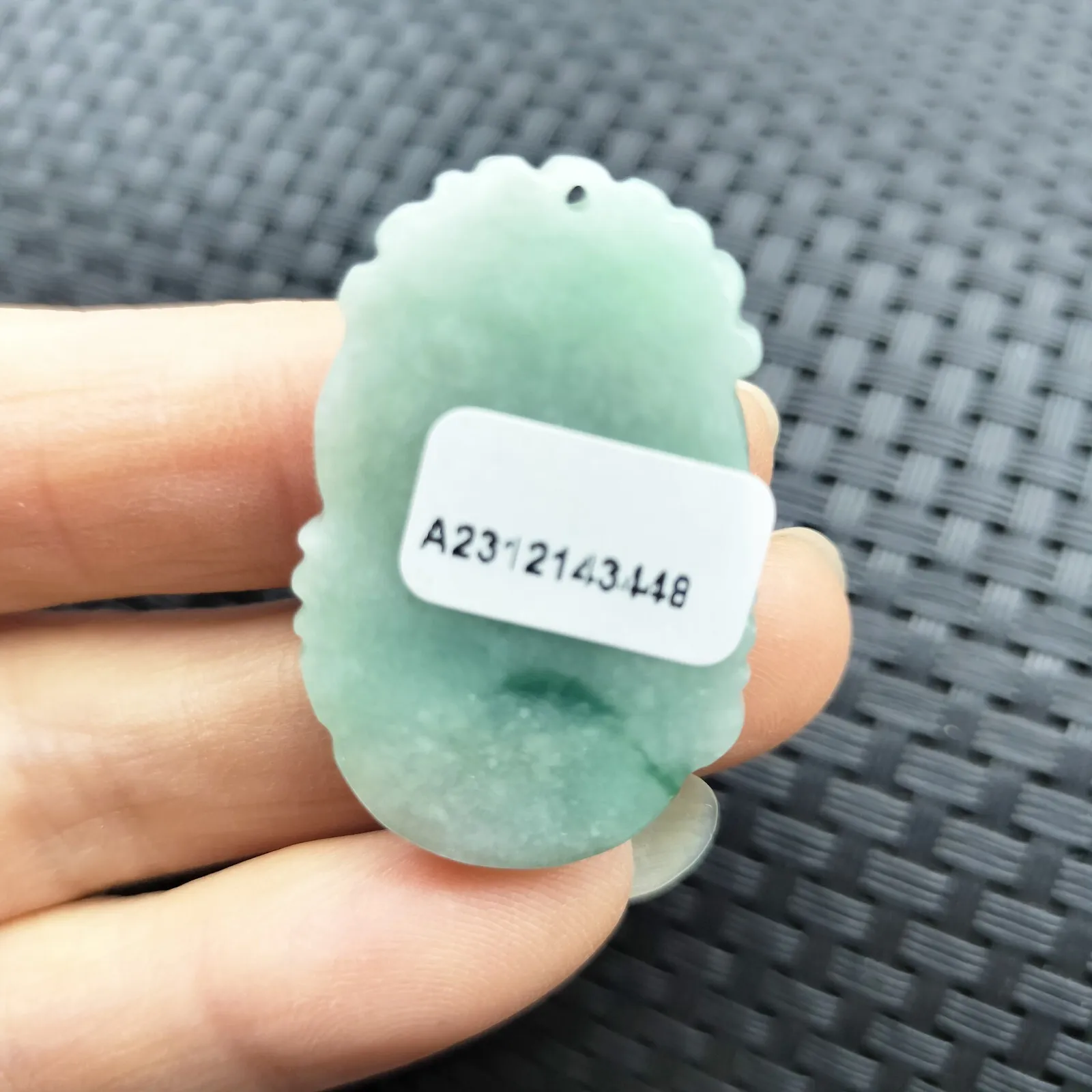 Certified Light Green Natural Type A Jade Jadeite Carved Dragon YuanBao Pendant - Image 6
