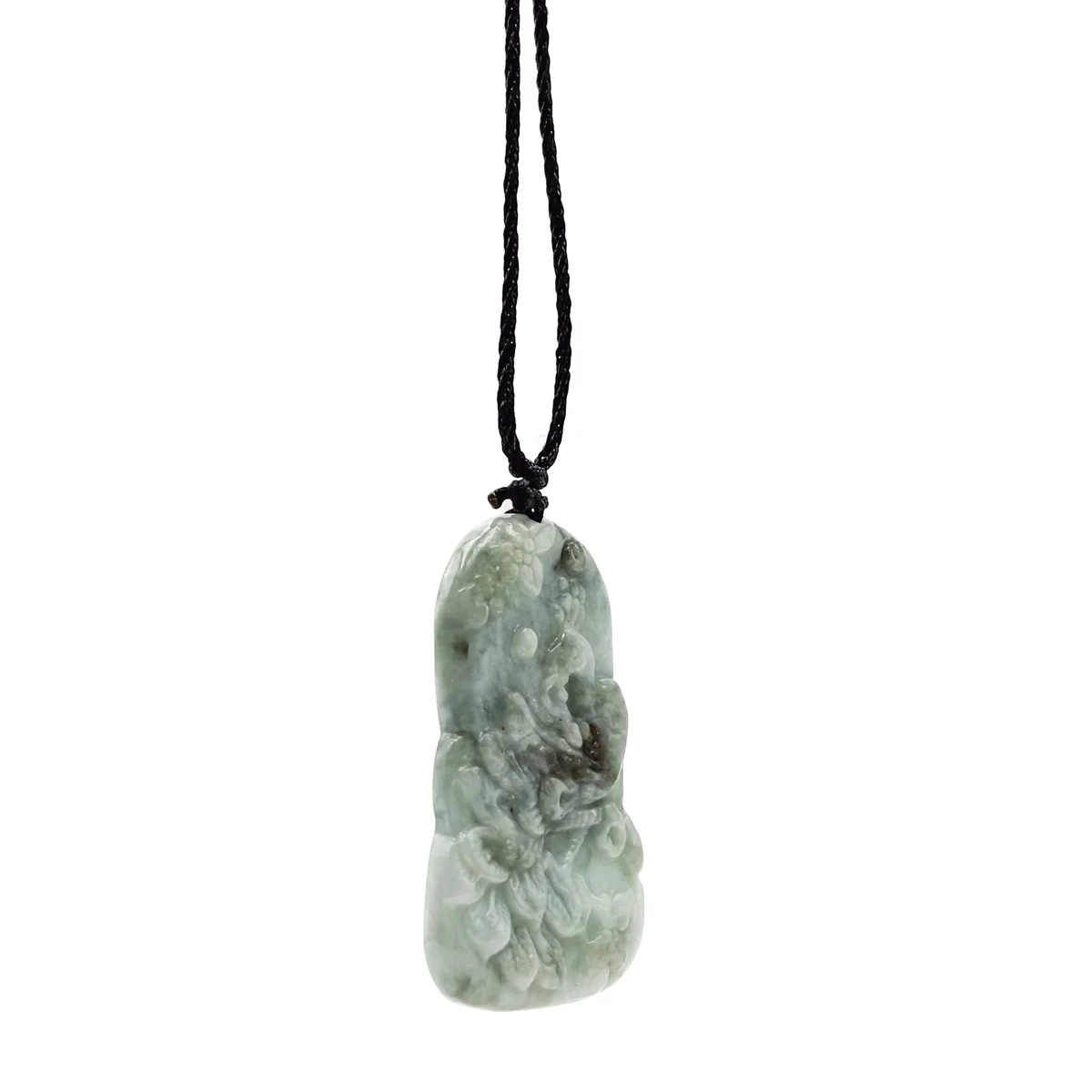 Certified Light Green Natural Type A Jade Jadeite Carved Peacock Pendant - Image 3