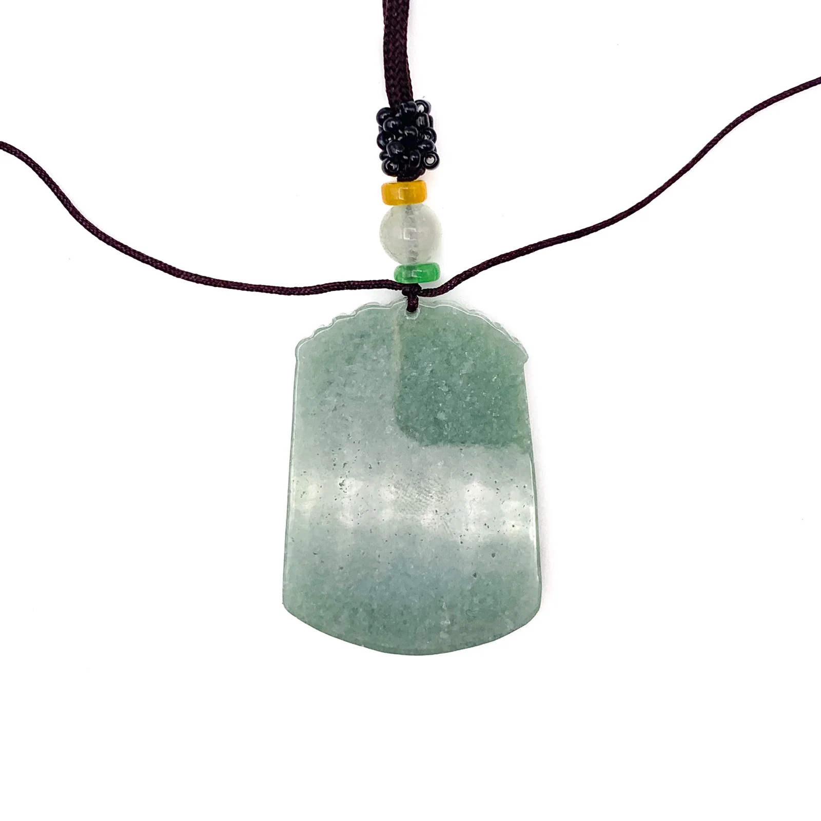 Certified Natural A Jade Jadeite Pendant Horse Coin Necklace - Image 9