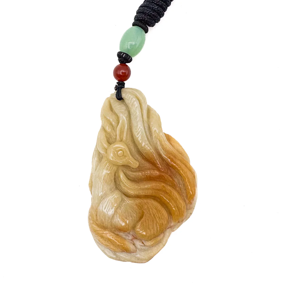 Certified Natural Genuine Type A Jadeite Jade Fine Pendant Fox - Image 7