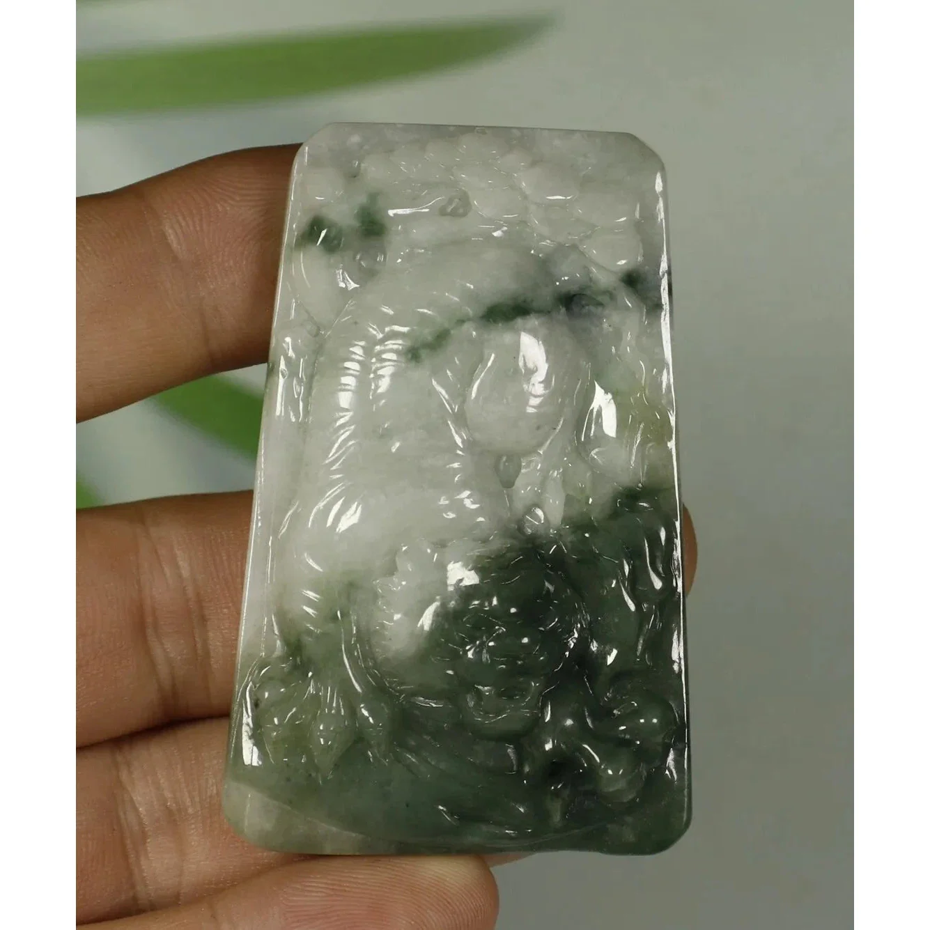 Certified Natural Genuine Type A Jadeite Jade Fine Pendant Tiger - Image 5