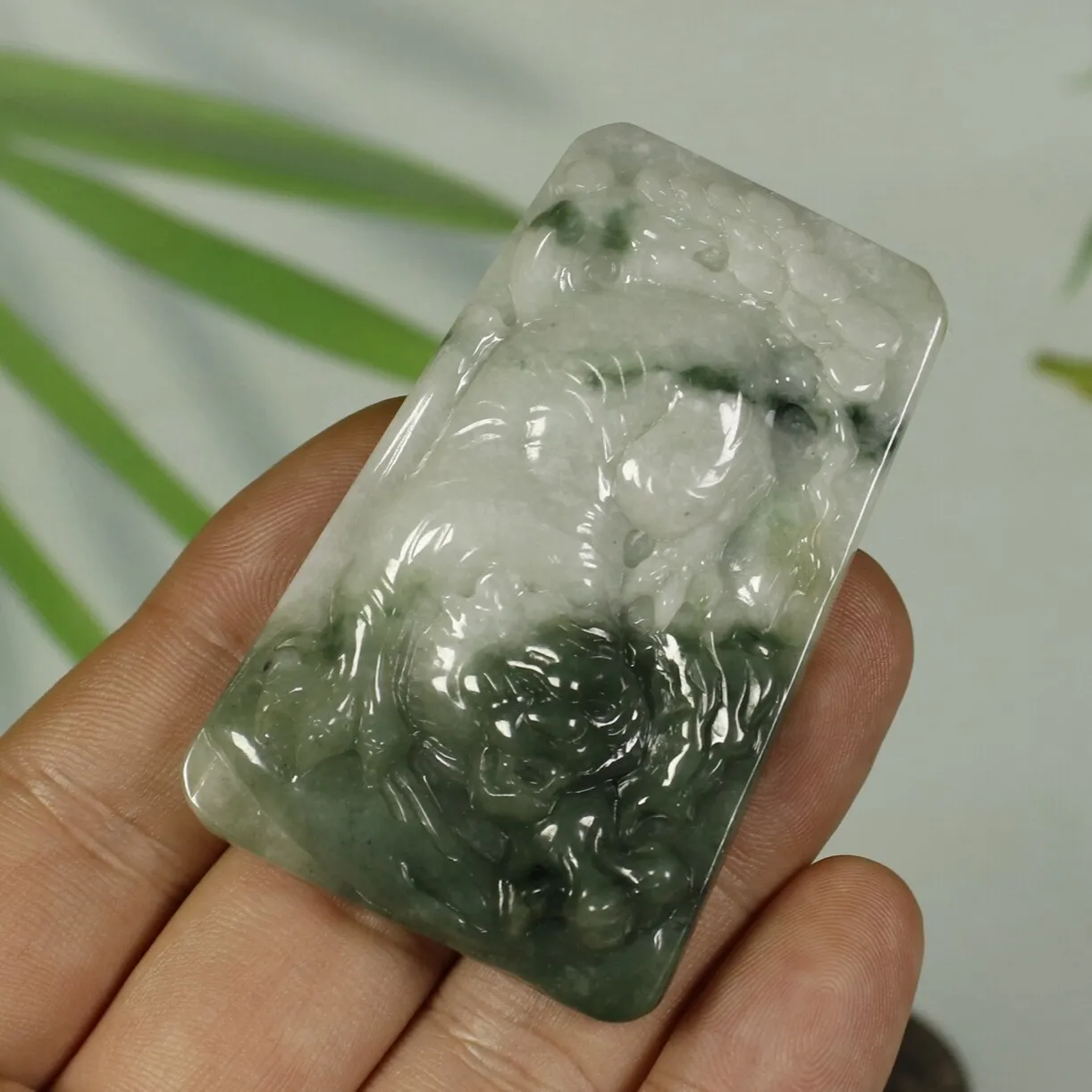 Certified Natural Genuine Type A Jadeite Jade Fine Pendant Tiger - Image 6