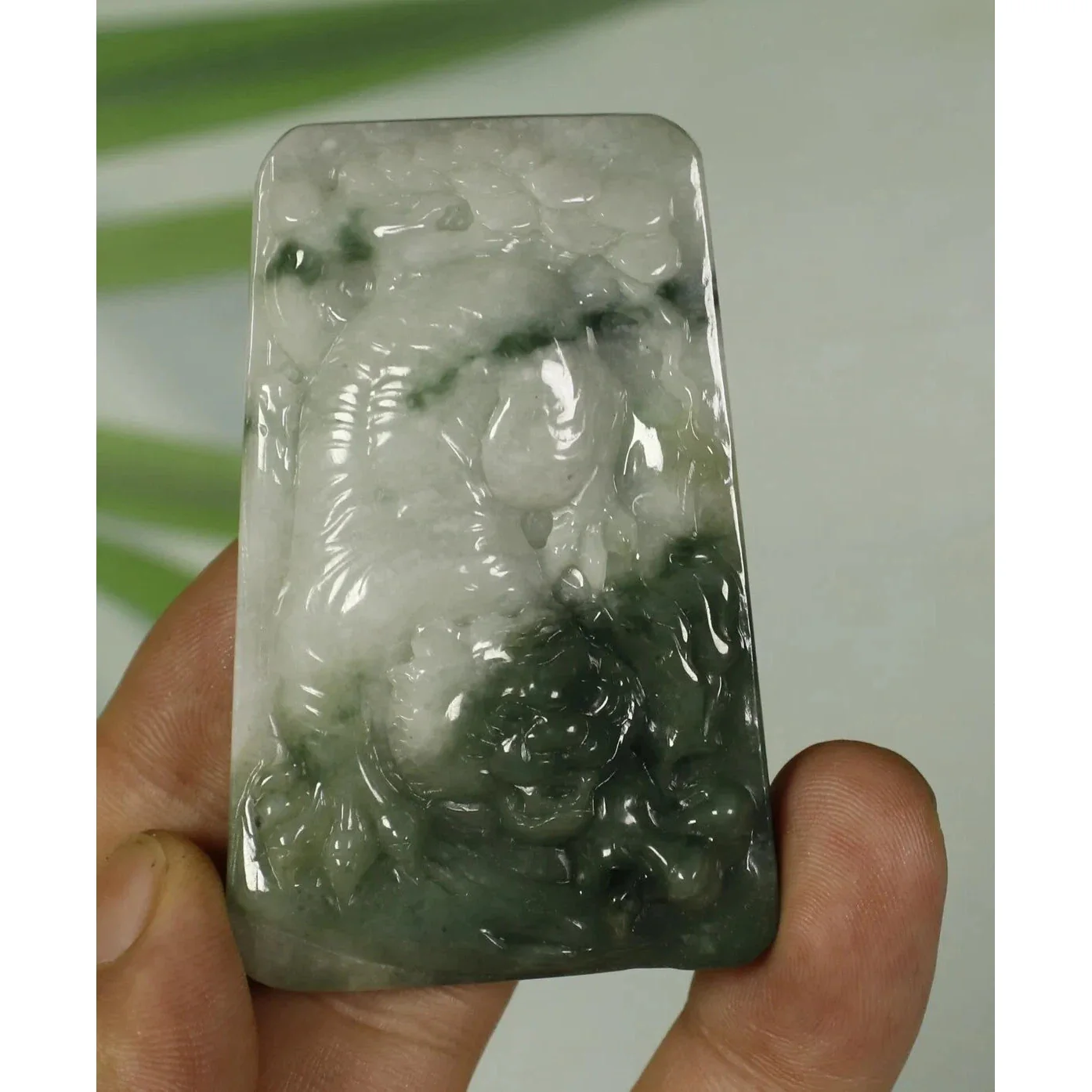 Certified Natural Genuine Type A Jadeite Jade Fine Pendant Tiger - Image 7