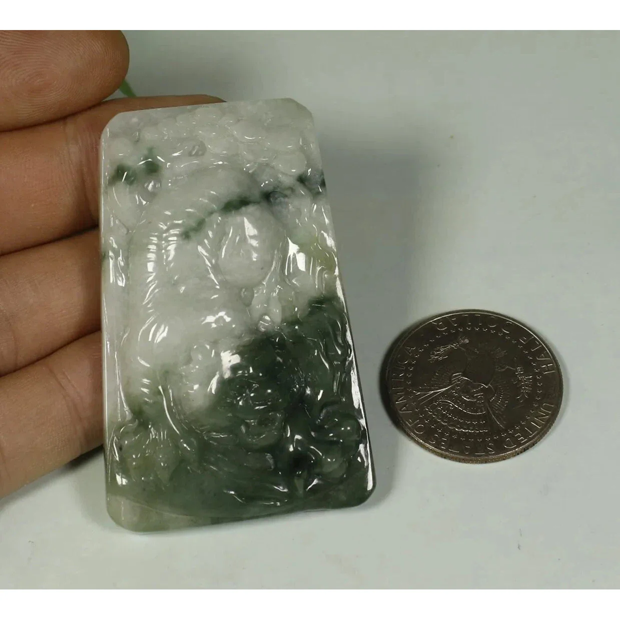 Certified Natural Genuine Type A Jadeite Jade Fine Pendant Tiger - Image 9