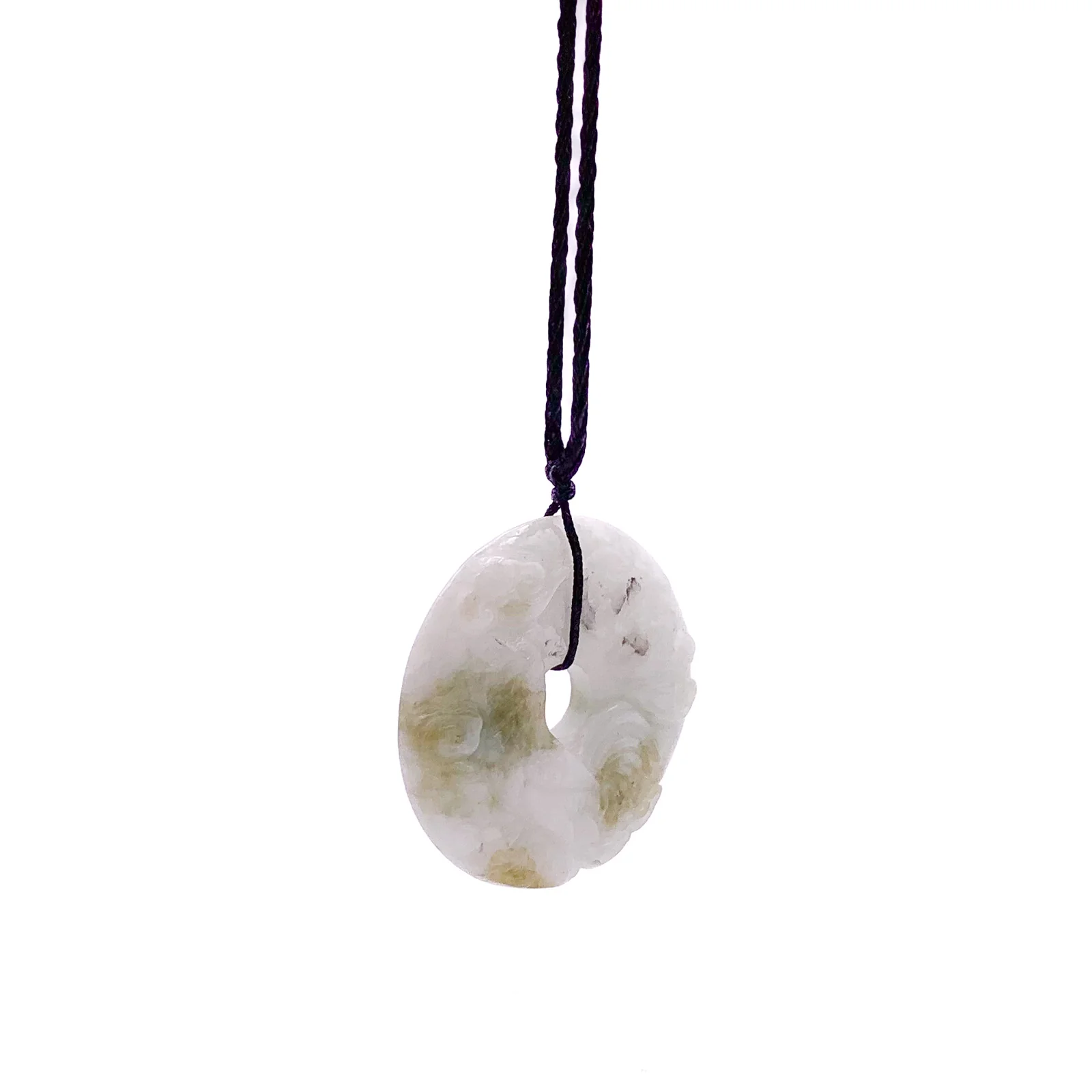 Certified Natural Type A Jade Jadeite Carved Rooster Cock Hen Ruyi  Pendant Necklace - Image 6