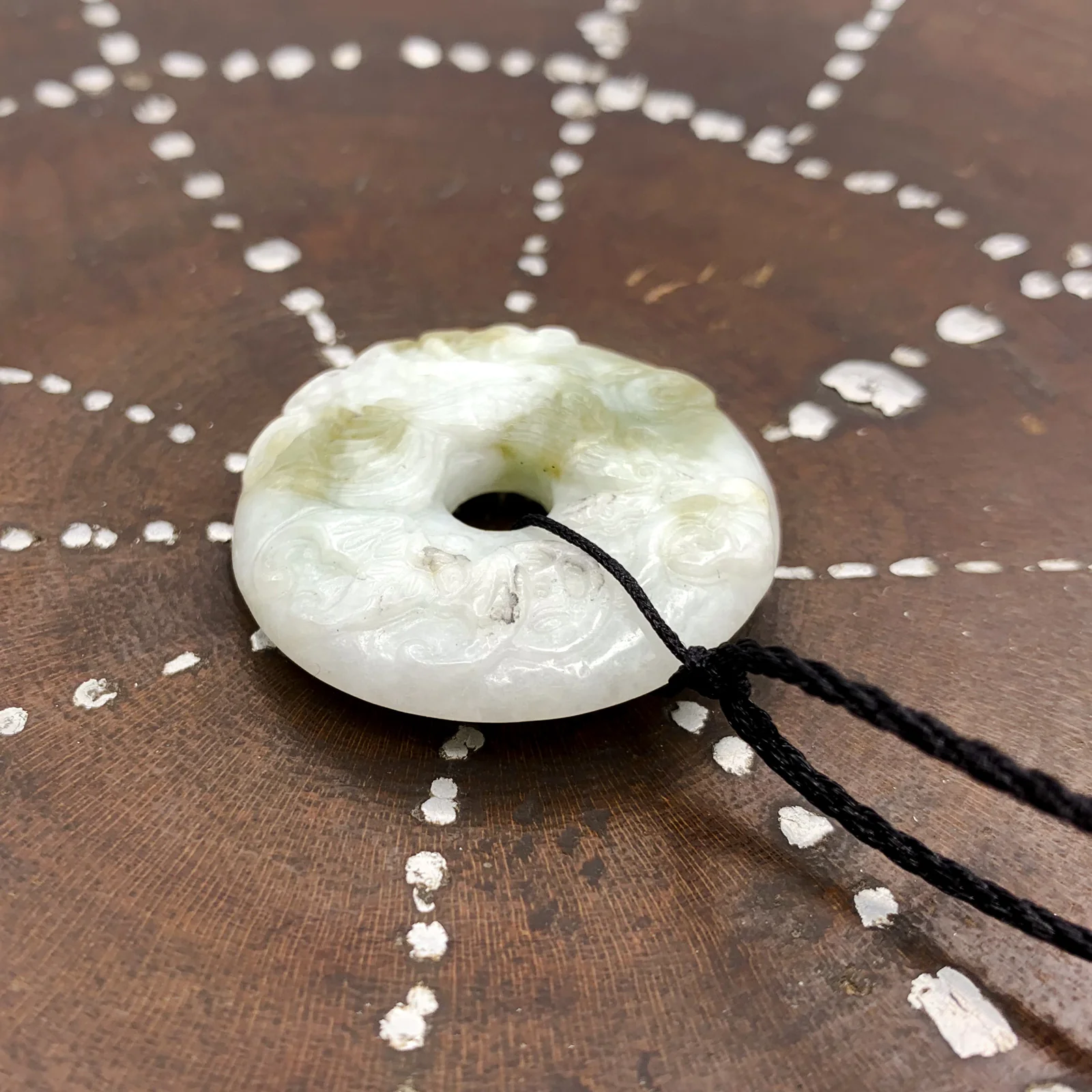 Certified Natural Type A Jade Jadeite Carved Rooster Cock Hen Ruyi  Pendant Necklace - Image 7