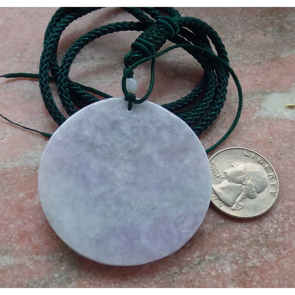 Certified Purple Burma Natural A Jade Jadeite Pendant Tiger Tree Necklace - Image 8
