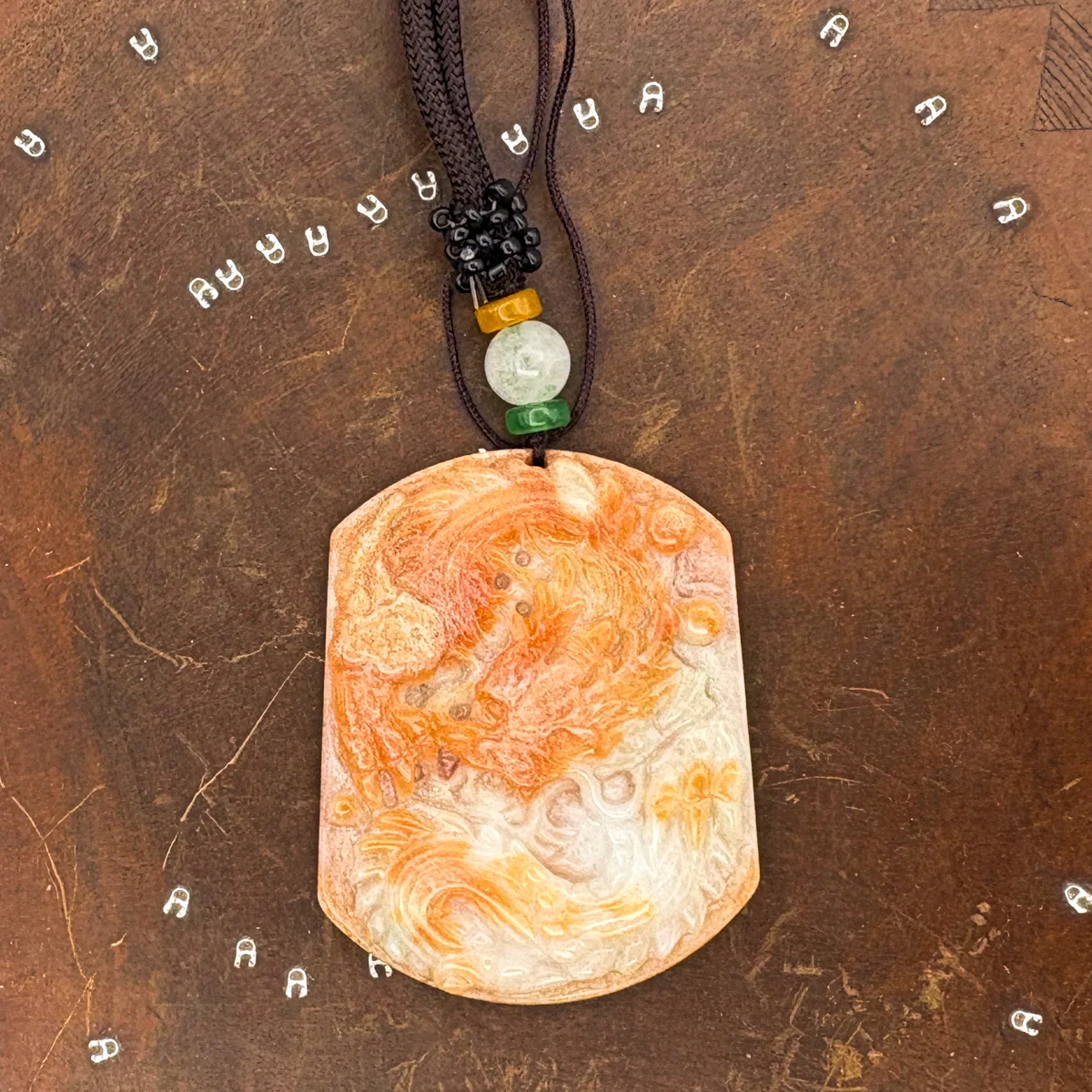 Certified Red 100% Burma Natural A Jade Jadeite Pendant Dragon Amulet - Image 4